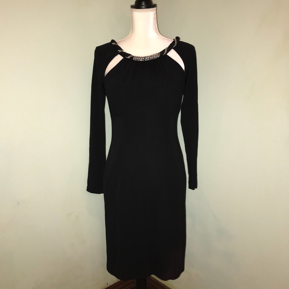 Worn Once! Embellished Cut Out Midi Dress 🔥